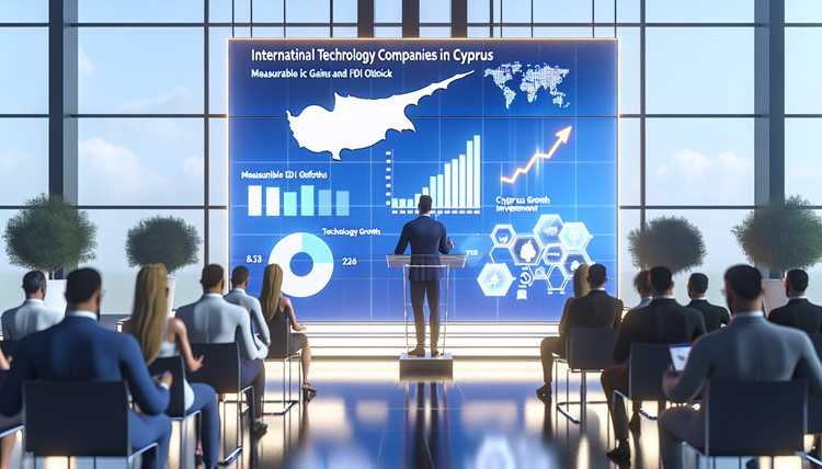 Which fiscal as well as employment indicators demonstrate that international technology firms have boosted the Cypriot economy?